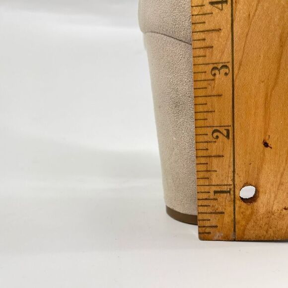 Marc Fisher Womens Pump 3.5" Block Heels Lace Up Suede Round Toe Tan Size 7M - Picture 3 of 13